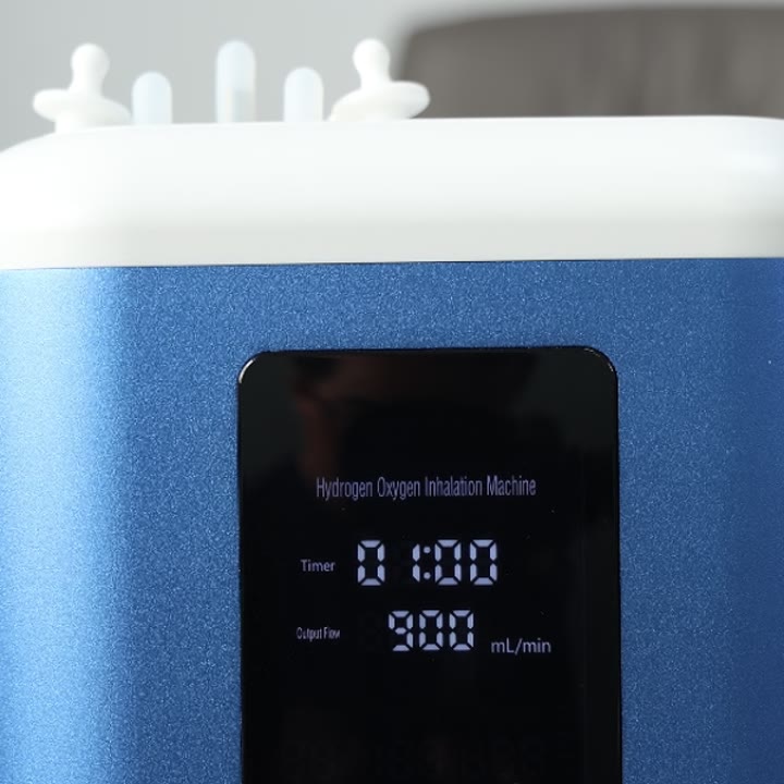 Display mit 900 mL/min und Sitzungstimer